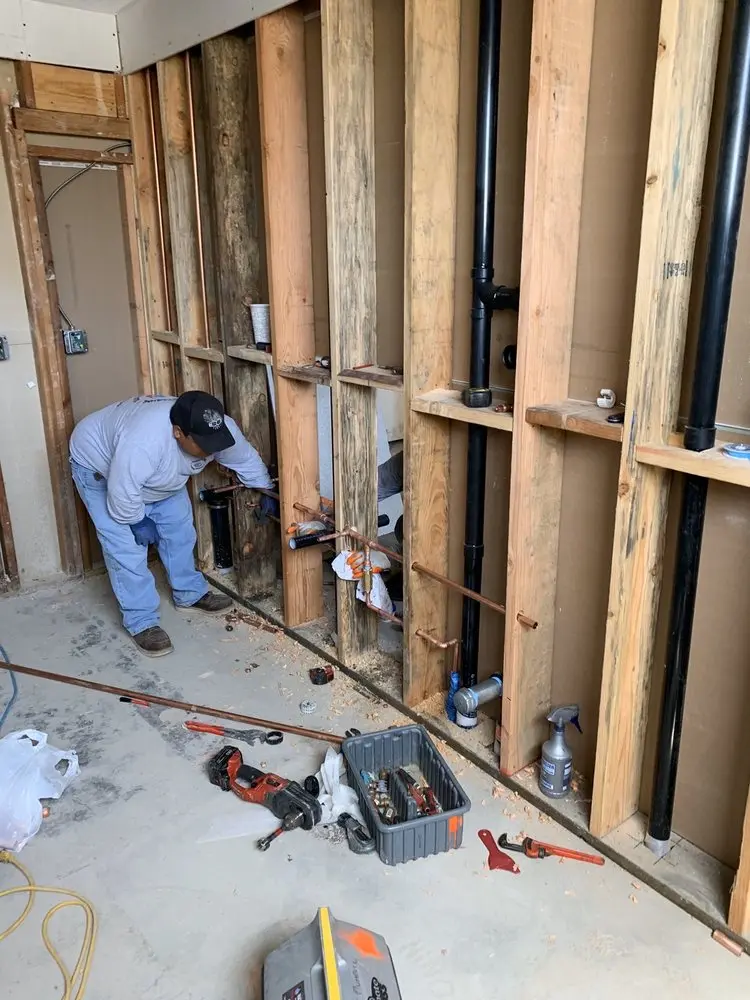 Commercial rough-in plumbing for Gas Line Repair in Mount Airy